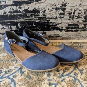 New El Naturista Stella Mary Jane Leather Flats - Made In Spain - EU 38 / US 7.5